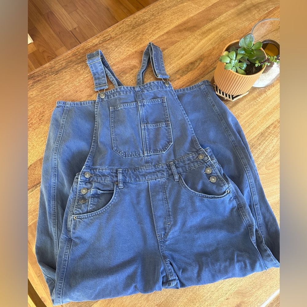 Free People We The Free Good Luck Barrel Overalls - Picture 8 of 8